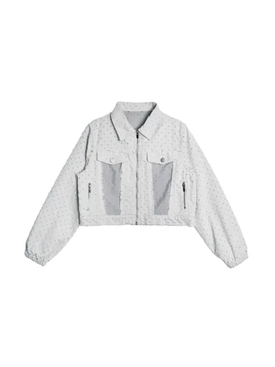 Fringe-detail denim Jacket - 26SRJ002Q