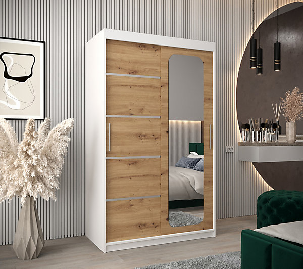 Armoire Promo V2 a portes coulissantes H. 200 x L. 120 x P. 62 2 portes