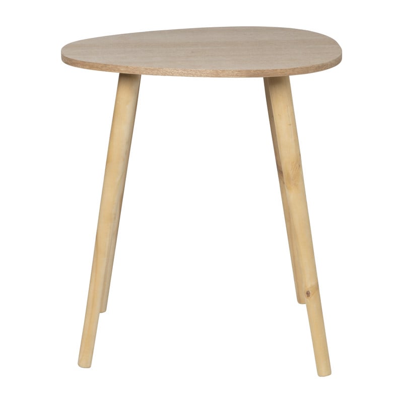 Bijzettafel lund ovaal klein - naturel - 50x38x45 cm