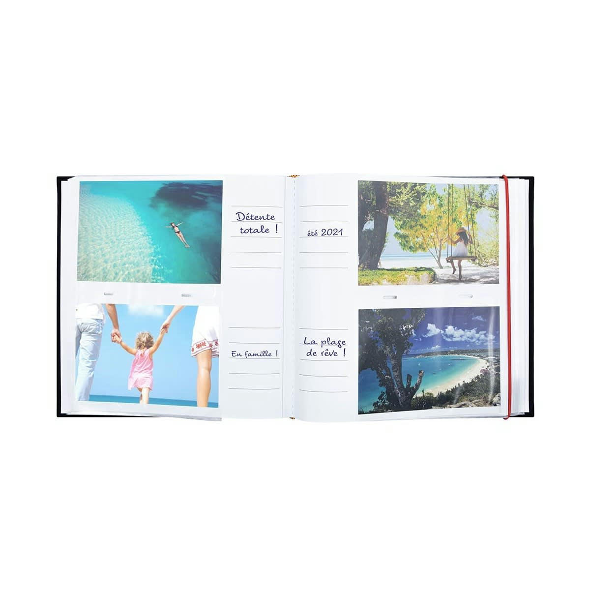 LINEA - Album photo pochettes bleu 200 photos 11,5x15 cm