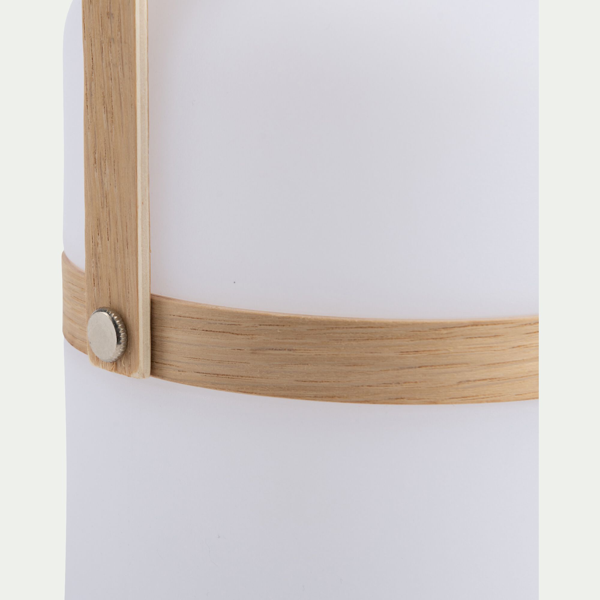 NOMAD - Lampe à poser extérieur nomade H26,50xD14,50cm - blanc