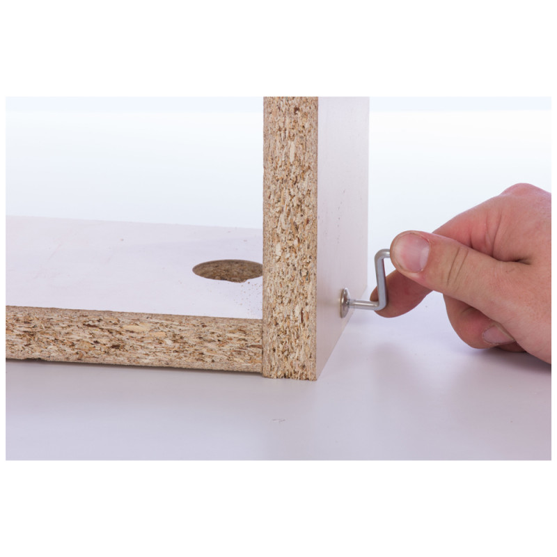 Vis à tête bombée avec plot d'assemblage Ø 6 x 60 mm 4 pièces TEKNIBOX