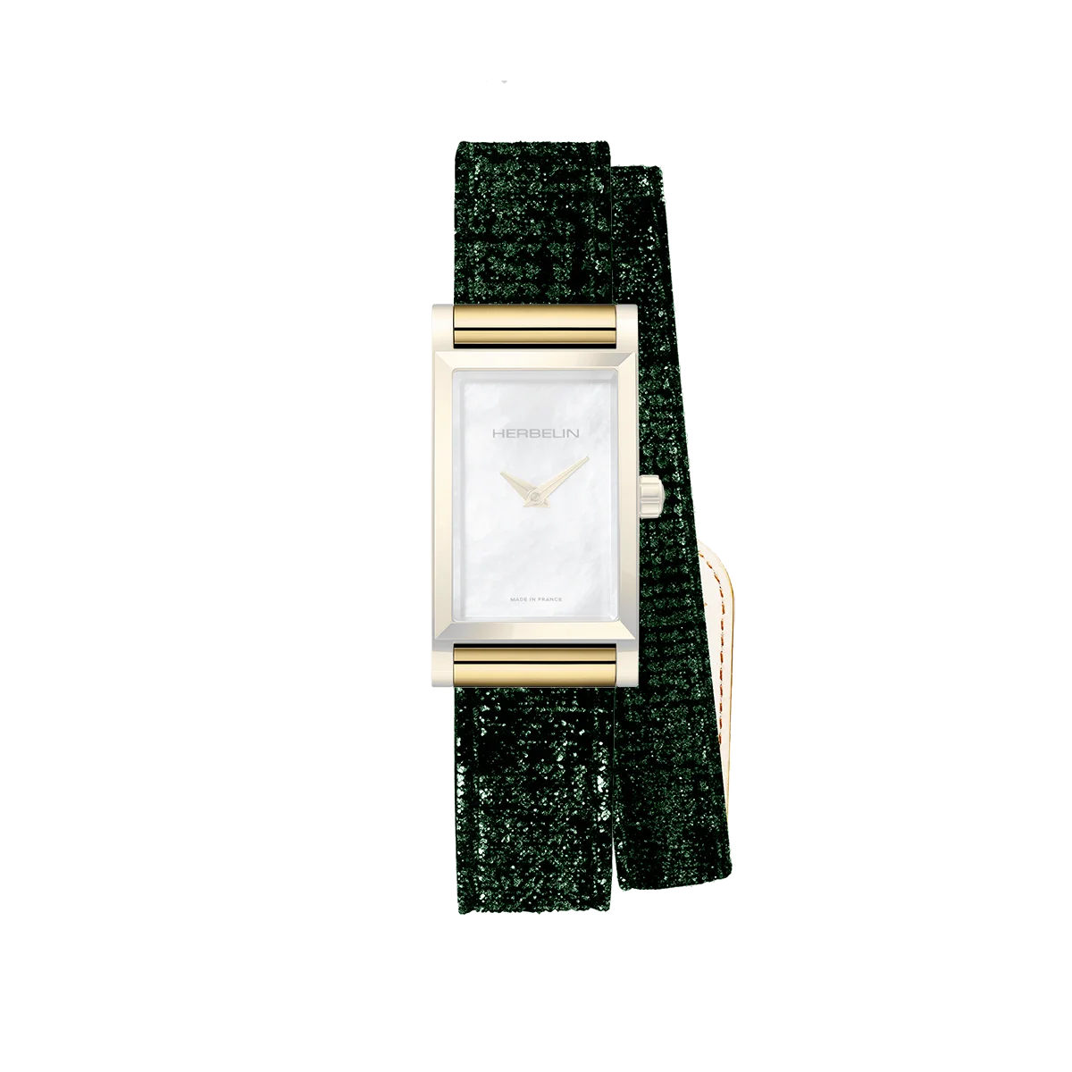 ANTARÈS – BRACELET DOUBLE – VERT BRILLANT