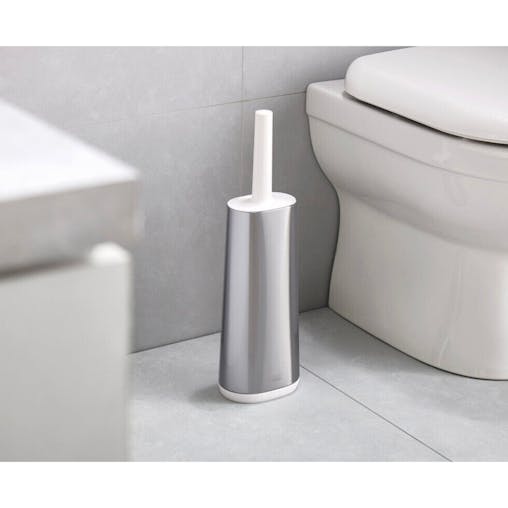 Joseph Joseph Flex Toilet Brush With Slim Holder Steel | Set of 2