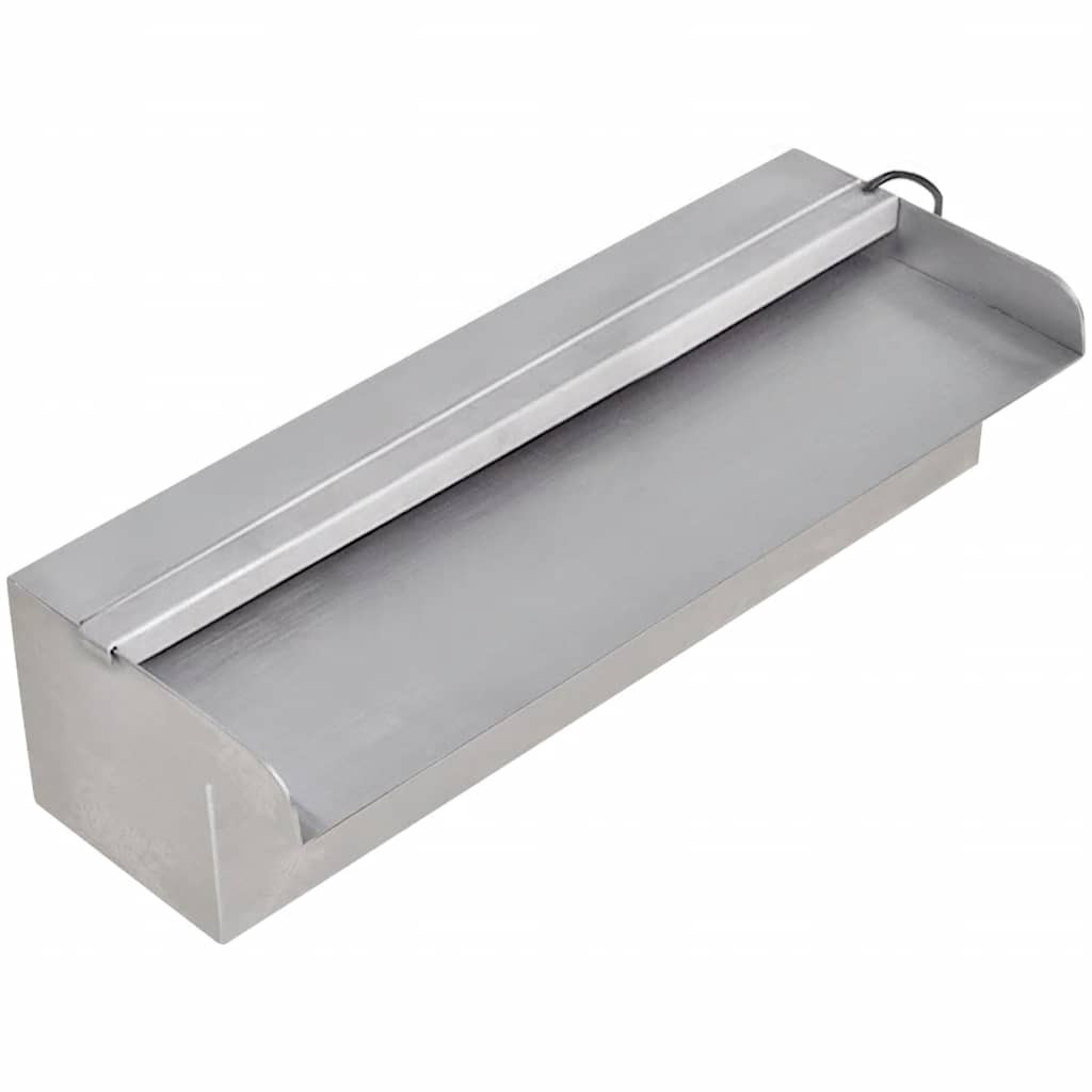 Fontanna Srebrny 30 cm Stal nierdzewna z LED vidaXL