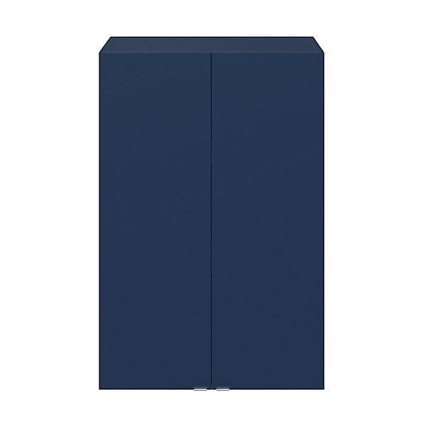 Armoire de salle de bains bleu nuit mat l.60 x H.90 x P.36 cm, GoodHome Imandra