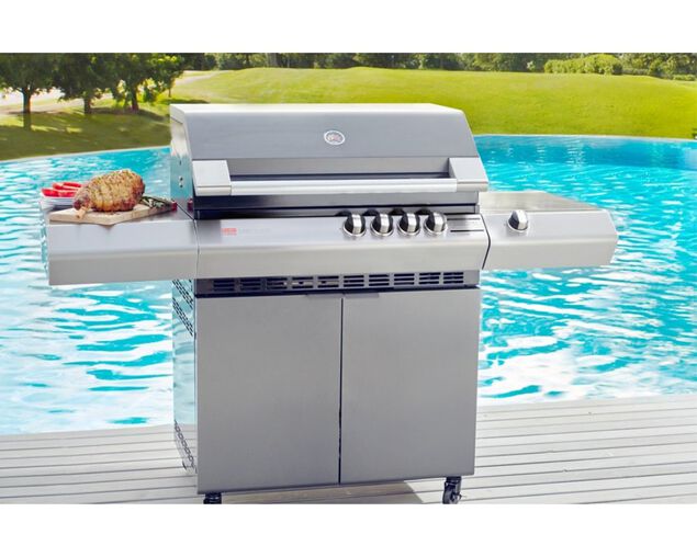 Ziegler & Brown Turbo Classic 4 Burner on Side Burner Cart