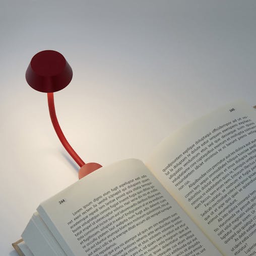 Lexon Mimi Flexible LED Lamp - Dark Red