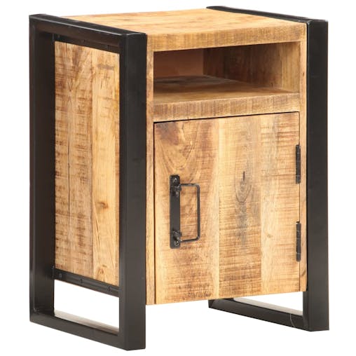 NNEVL Bedside Cabinet 40x35x55 cm Solid Wood Mango
