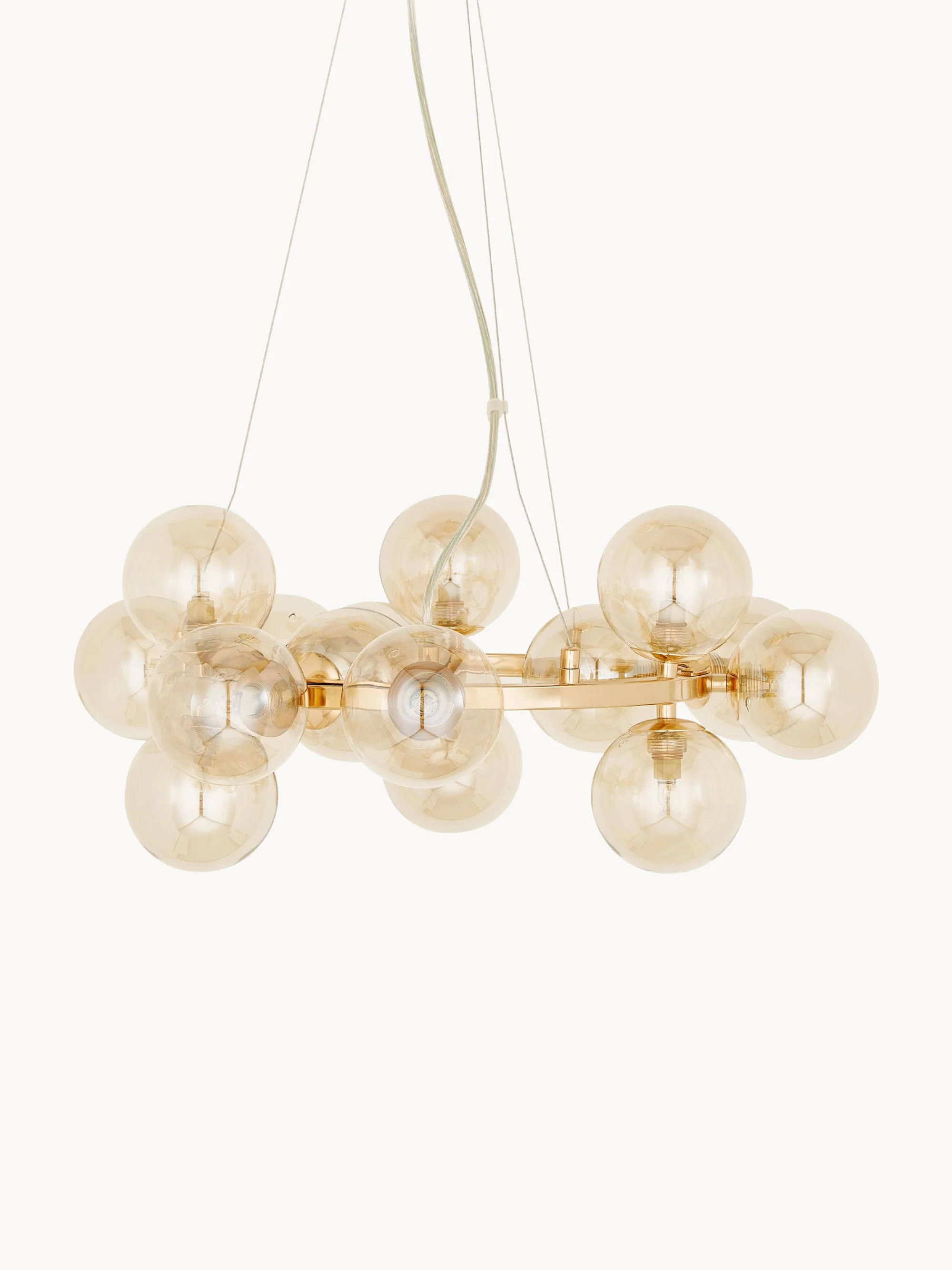 Mundgeblasene LED-Pendelleuchte Splendor