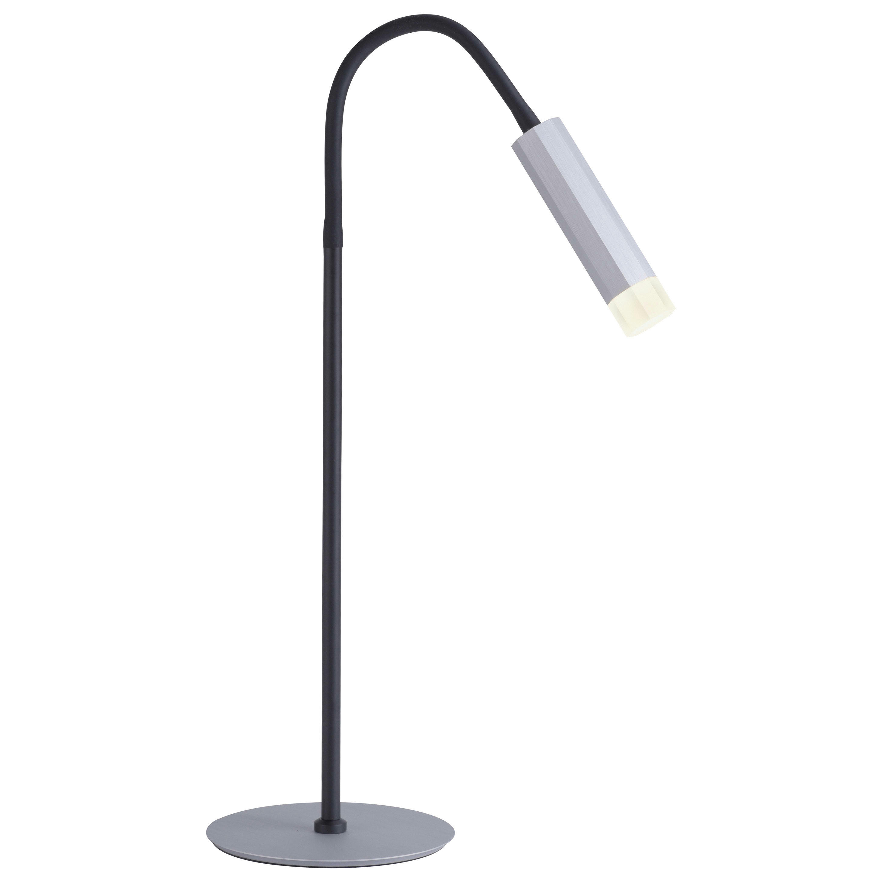 PURE GEMIN - Lampe de table en métal argenté