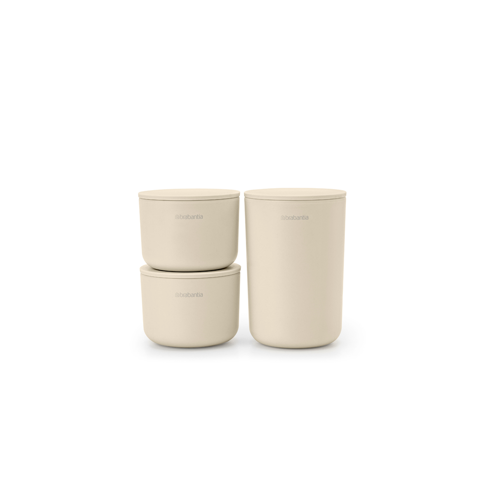 Brabantia Opbergbakjes - set van 3 - soft beige