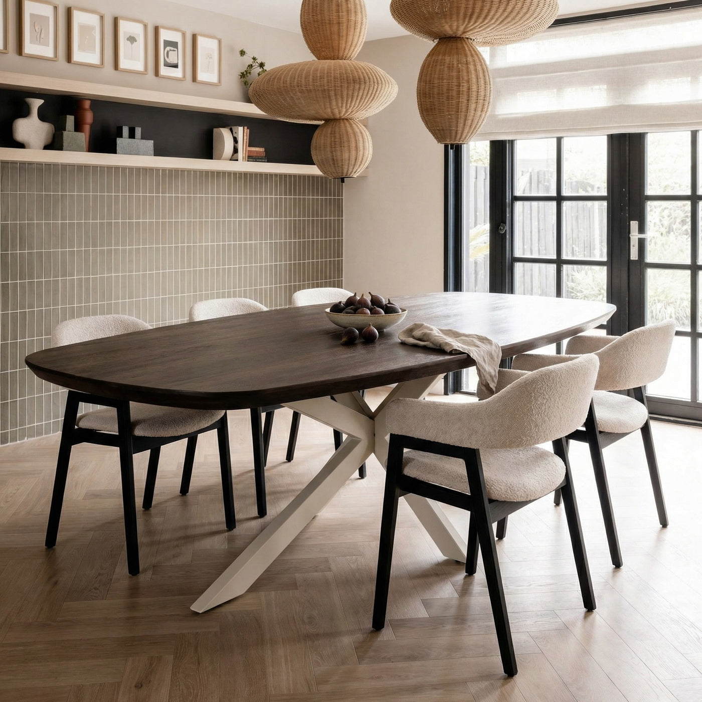 StarFurn Eettafel Madison - Deens Ovaal Bruin Hout - 160x90x76cm