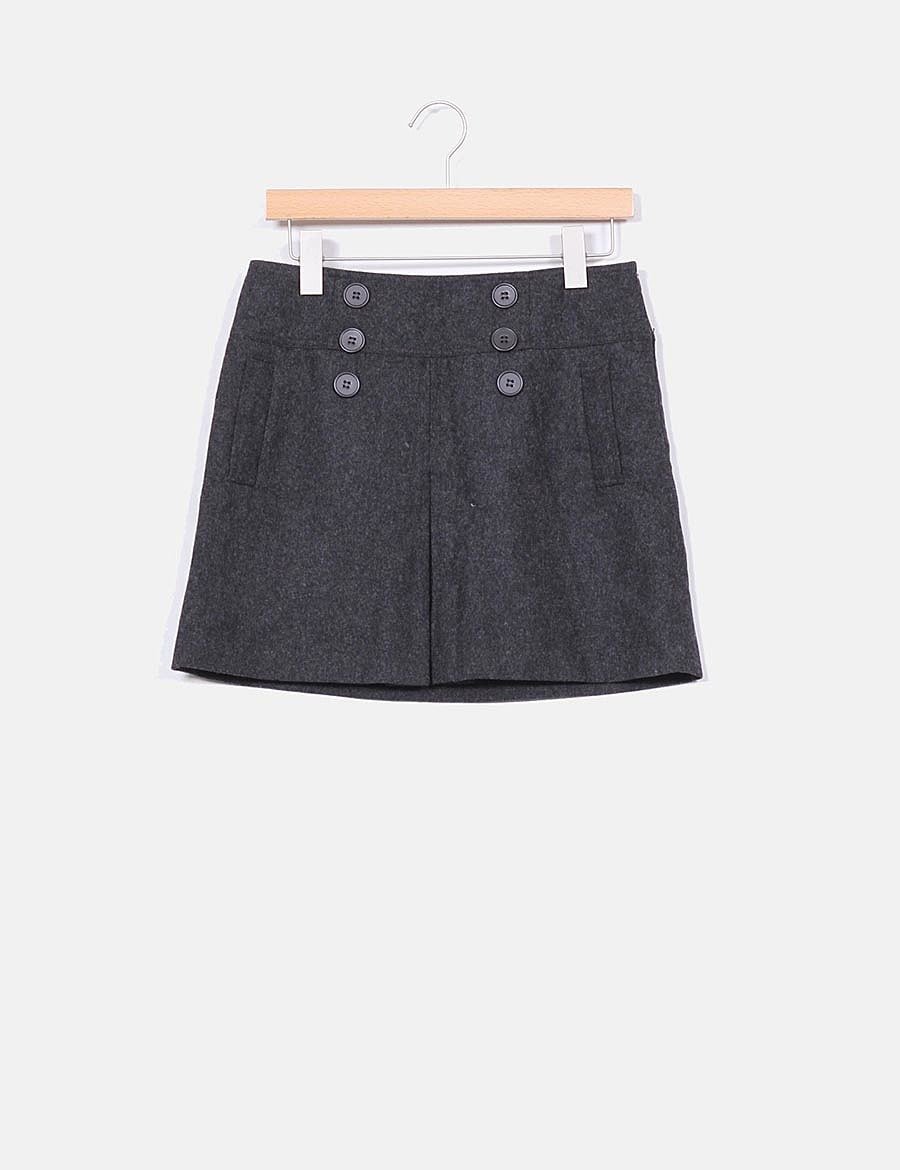 Camaïeu Gray wool skirt