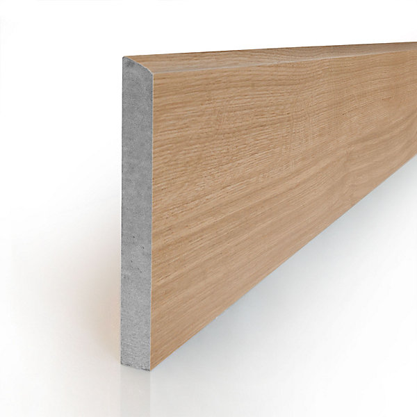 2 Plinthes effet bois texturé l.7,3 x L.90 cm x ép.9 mm, Versailles