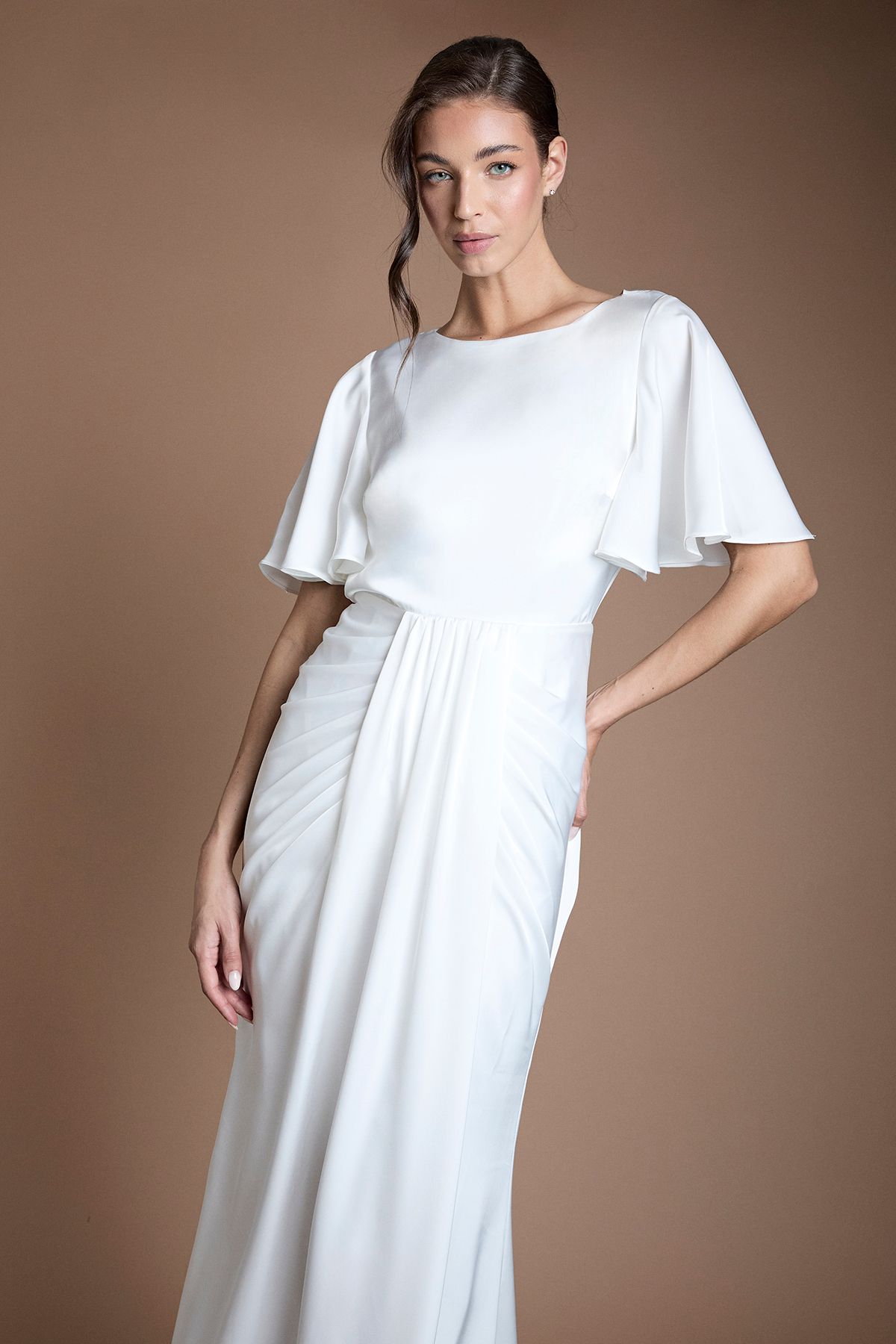 Coast Goddess Drape Wedding Dress