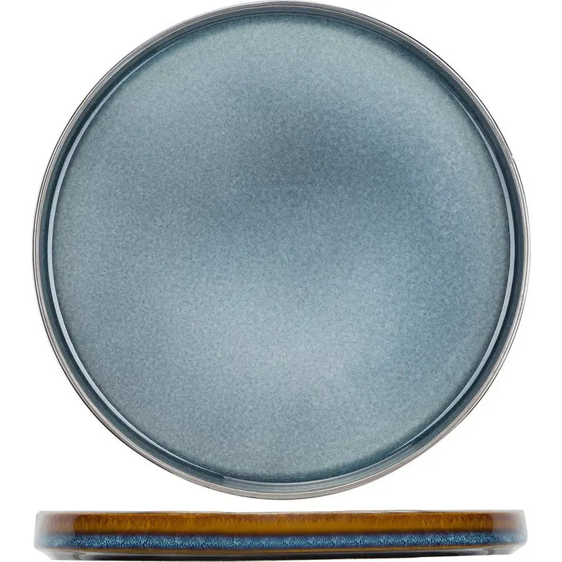Flacher Teller Quintana blue