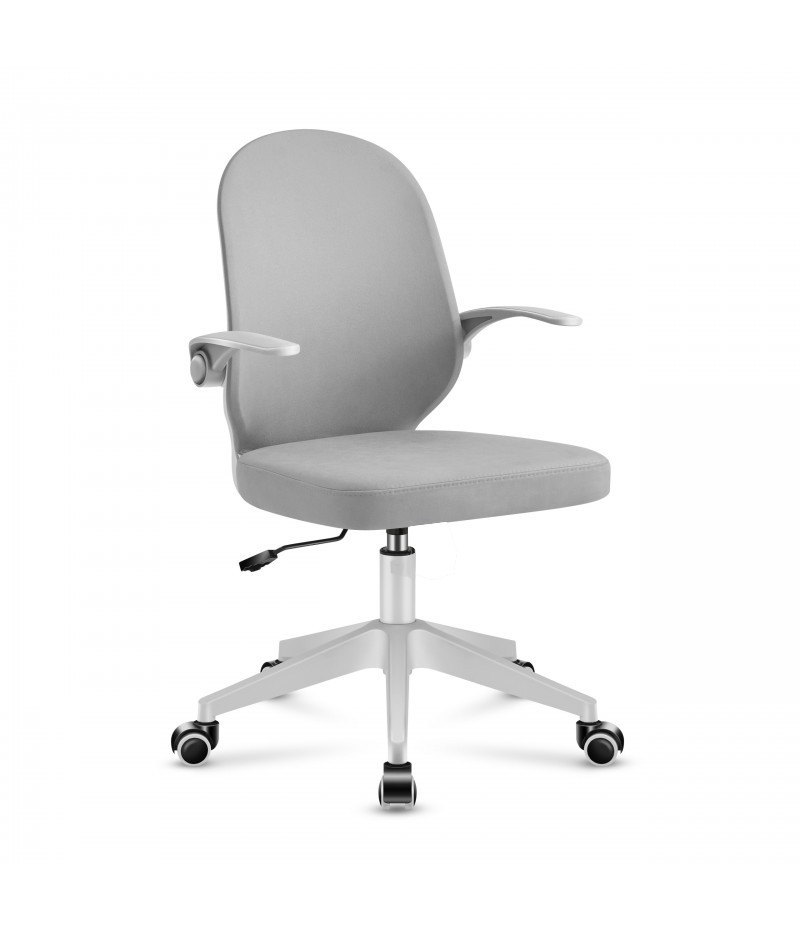 Fotel obrotowy FLIP WHITE szary
