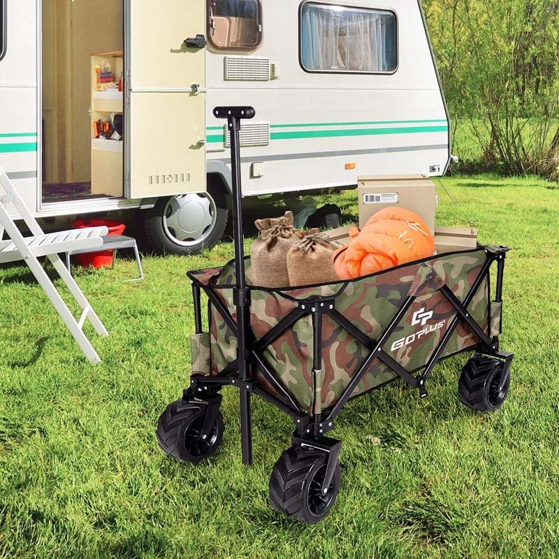 Collapsible Folding Wagon Cart Outdoor Garden Cart