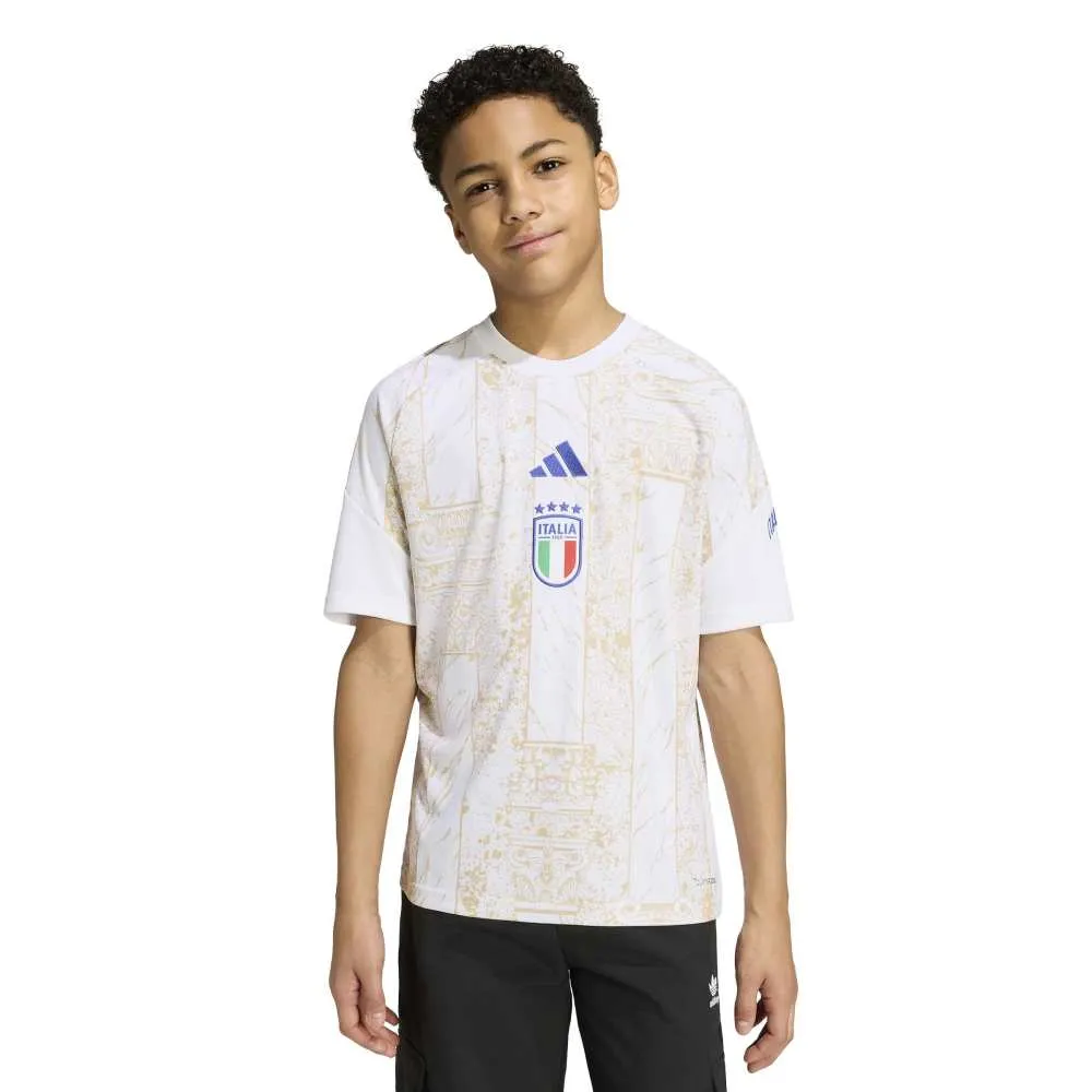adidas Italy 26/27 Home pre match junior short sleeve T-shirt