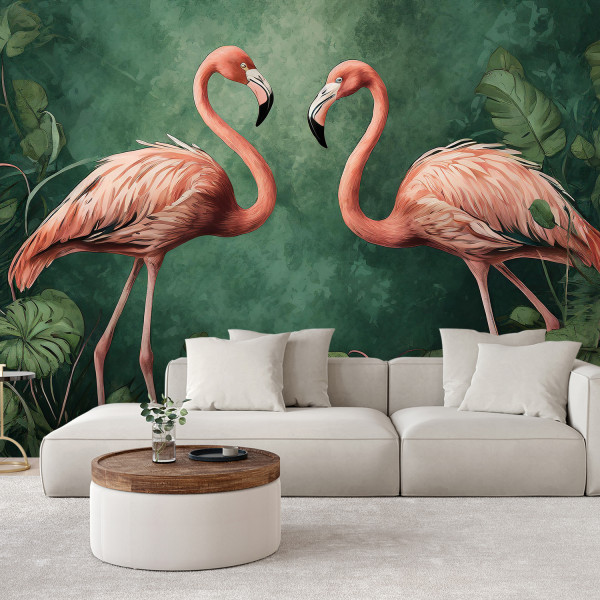 Feeby Fototapeta Flamingi Zwierzęta tropikalne