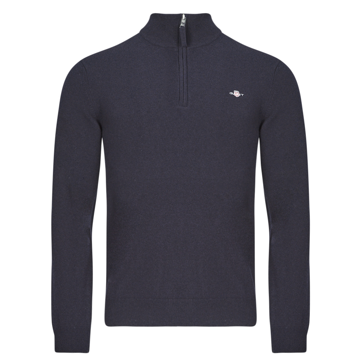 Gant - SUPERFINE LAMBSWOOL HALF ZIP - Marine