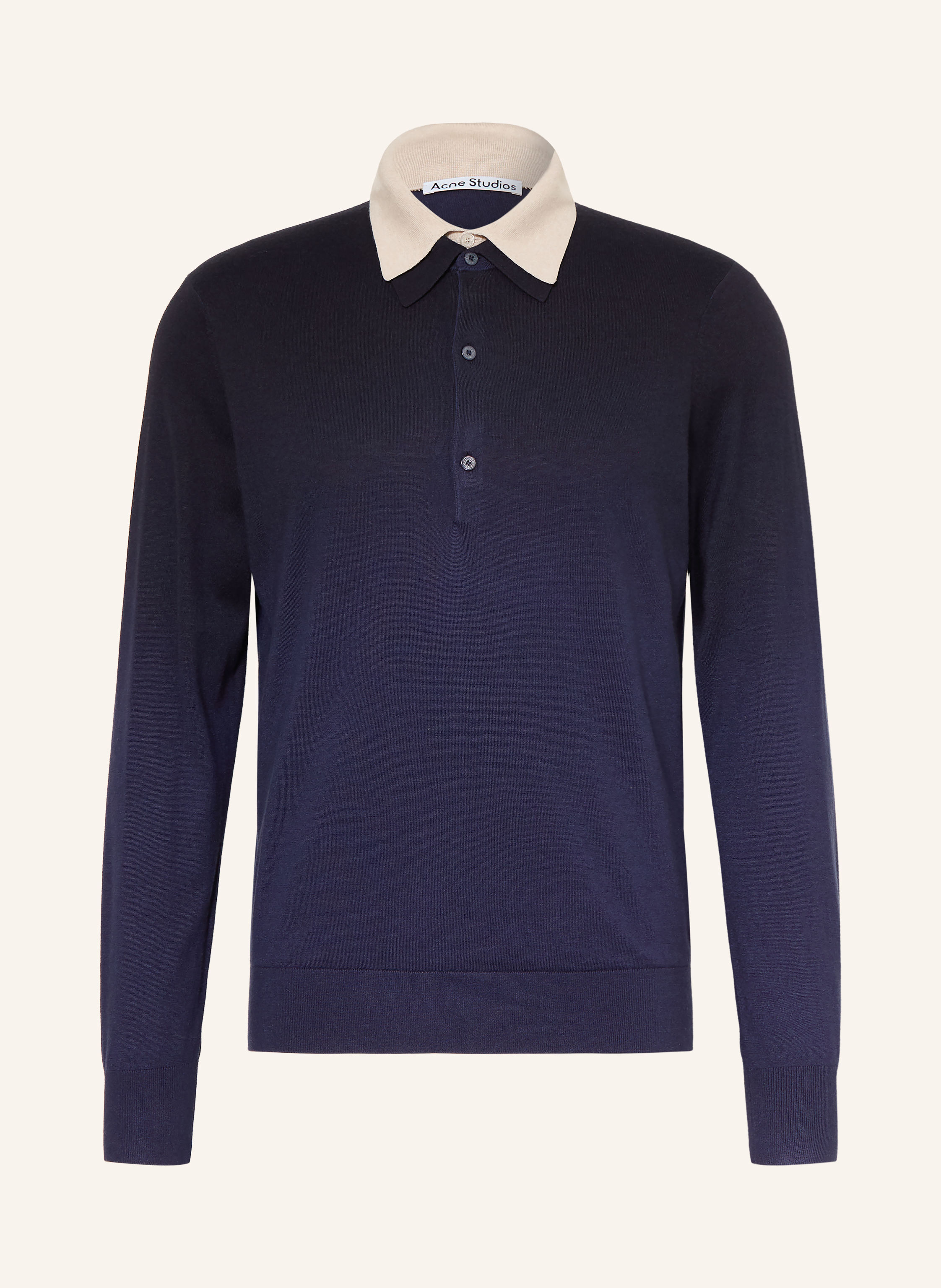 Acne Studios Strick-Poloshirt aus Seide