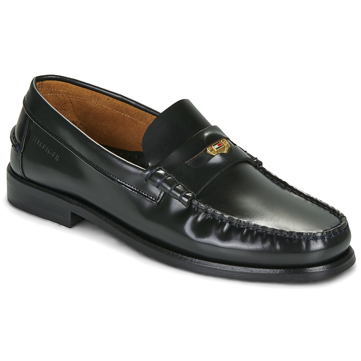Tommy Hilfiger - HILFIGER PENNY PATENT LTH LOAFER - Marine