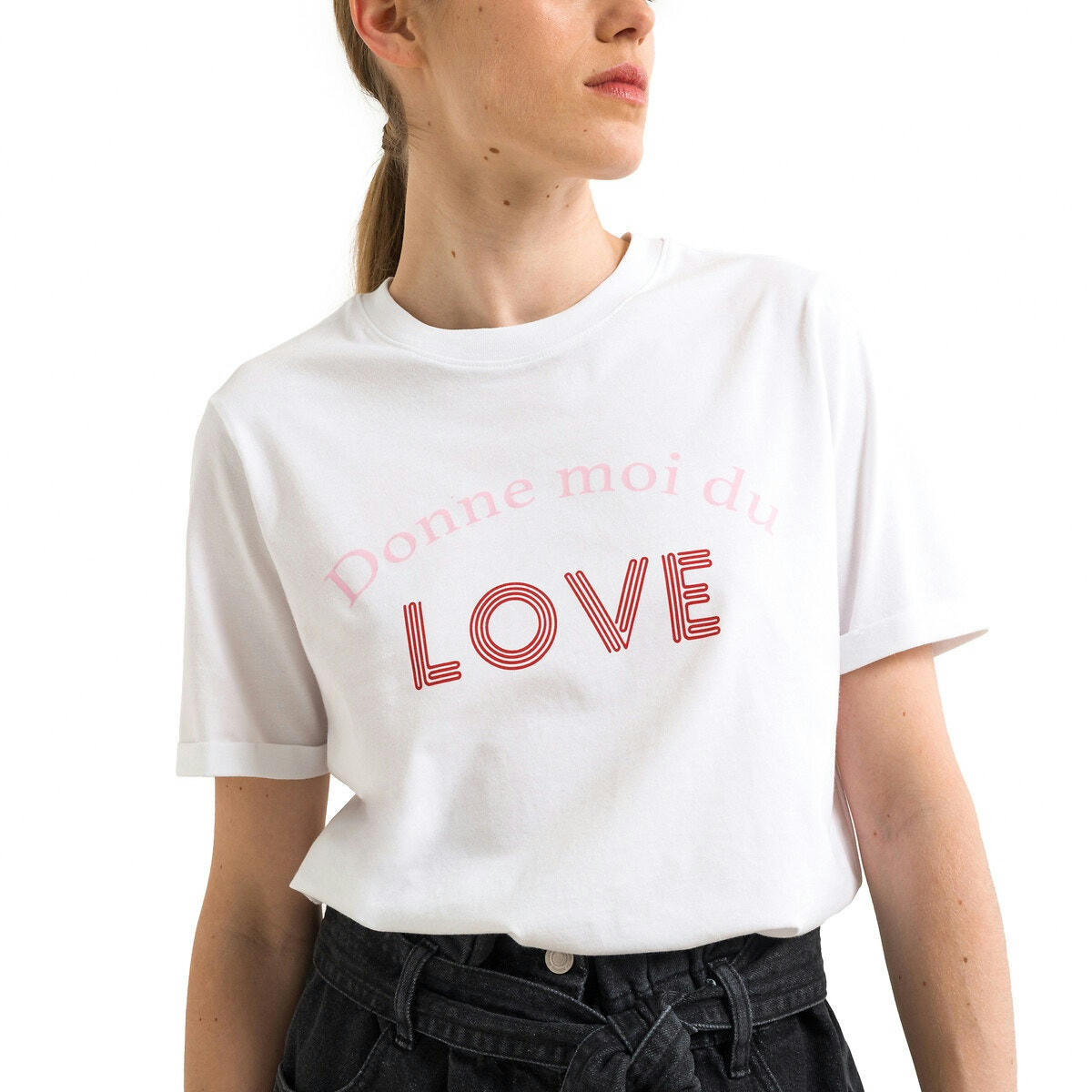 T-shirt manches courtes, motif devant