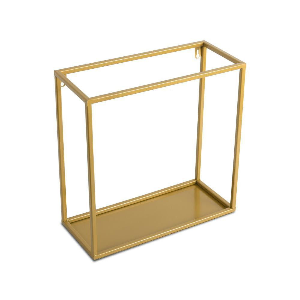 Złota półka wisząca ścienna metal 35 cm GLAM