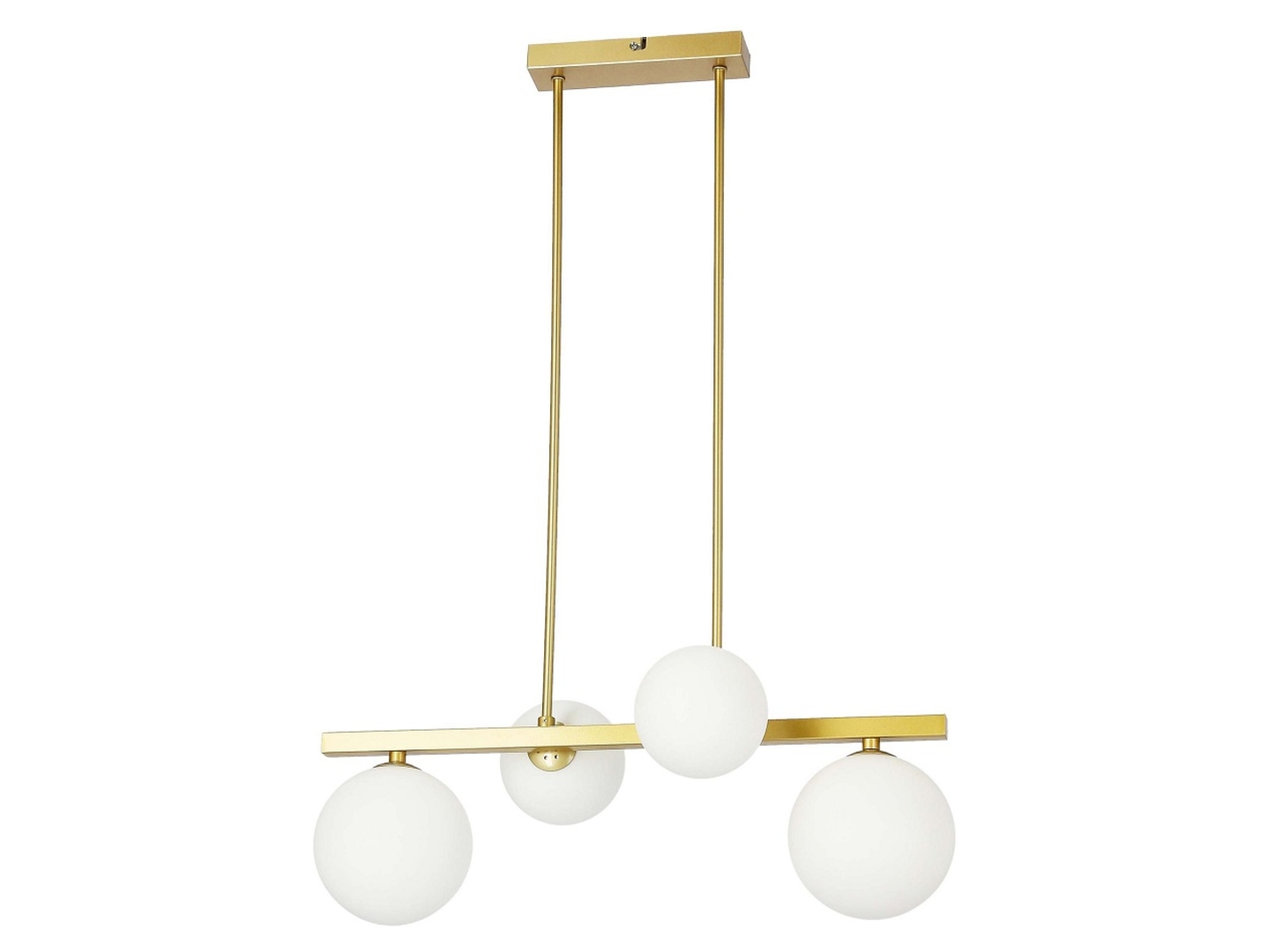 Lampa wisząca Kama 4-punktowa metalowa złota