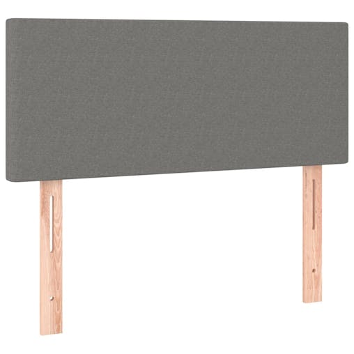 NNEVL Headboard Dark Grey 100x5x78/88 cm Fabric