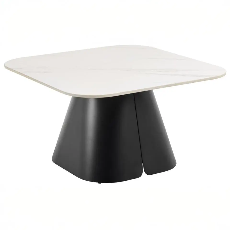 Salontafel - Wit Keramiek - 80x80x45cm - Valsta