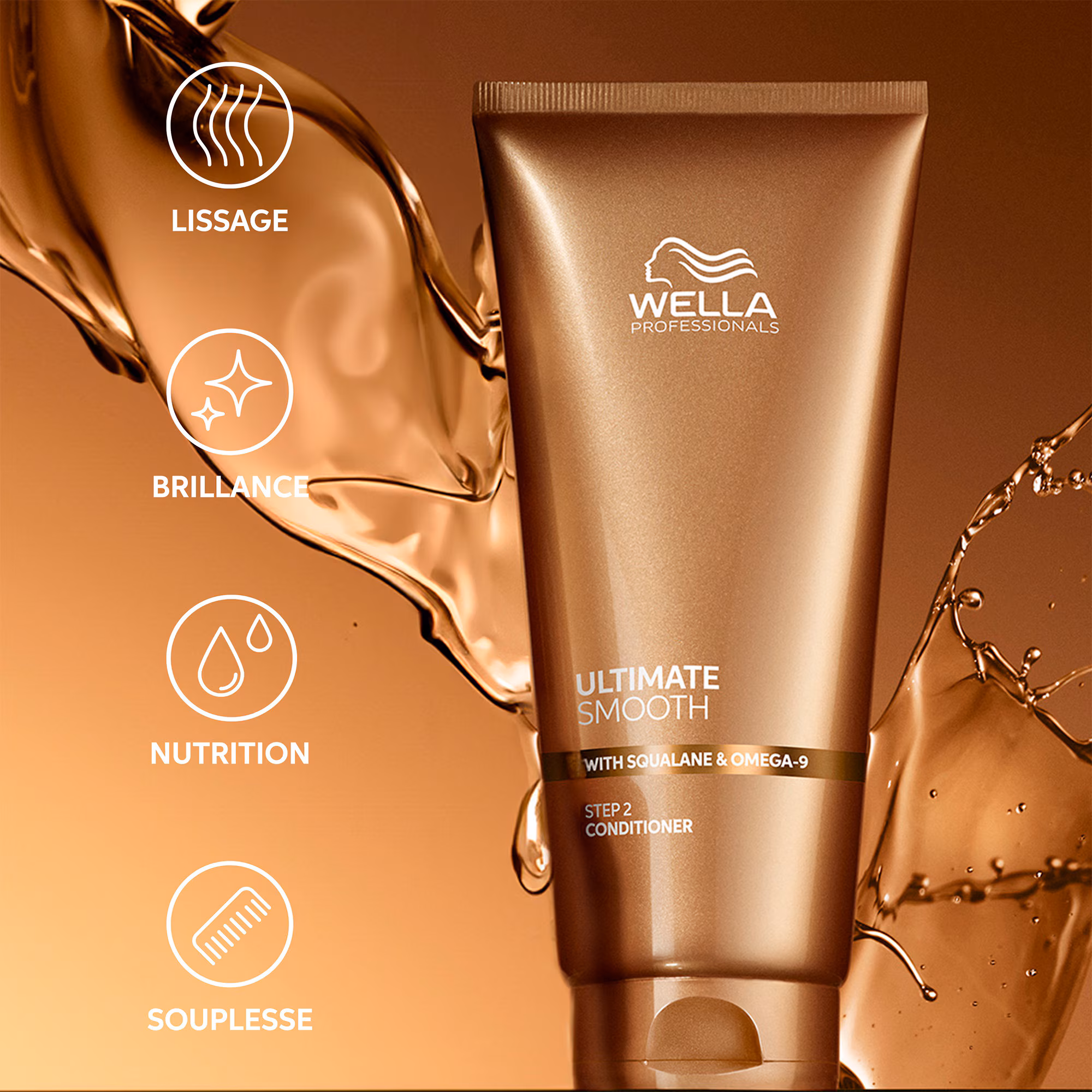 ULTIMATE SMOOTHAprès-shampoing nourrissant pour cheveux secs, ternes ou frisés