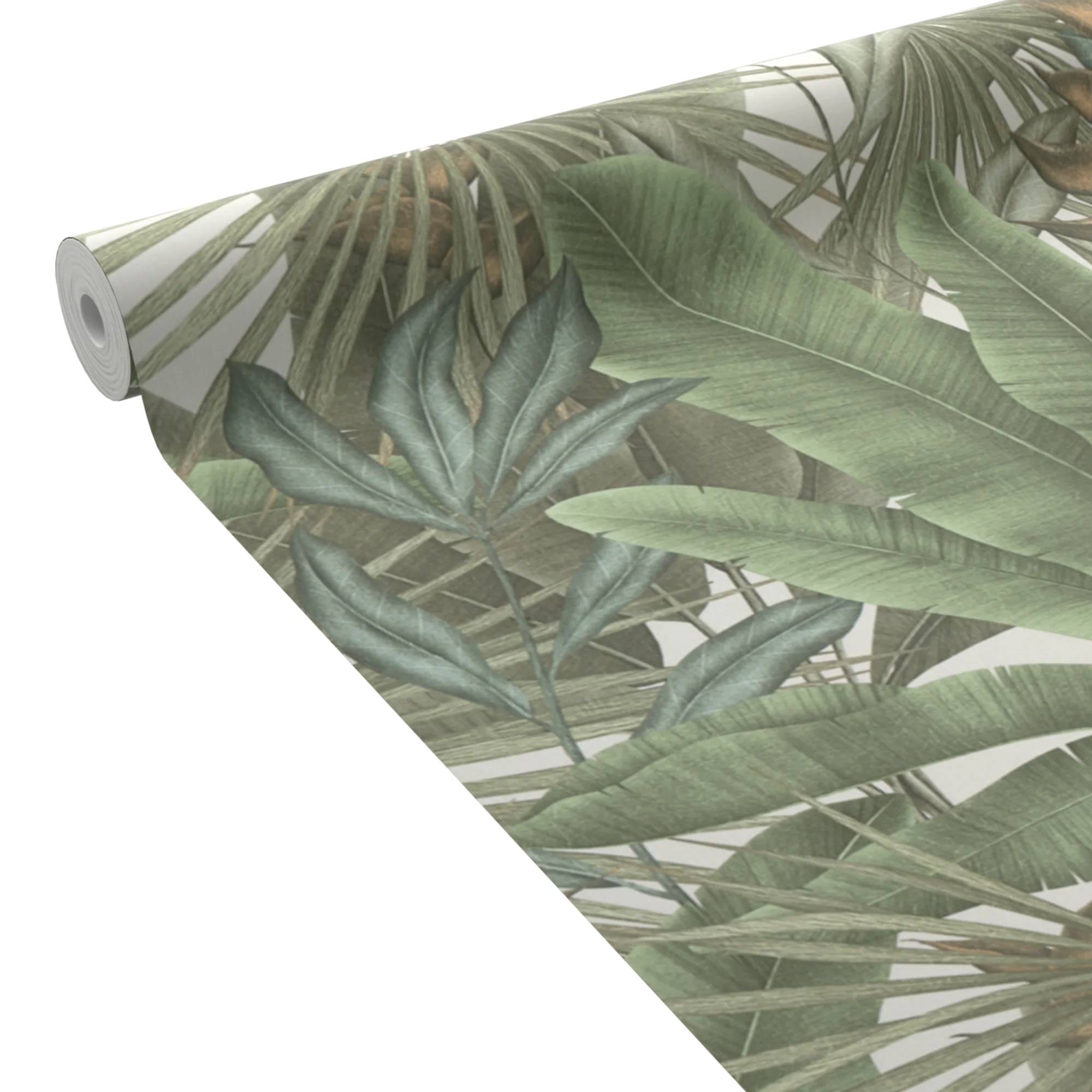 Papier peint intissé pré-encollé MARIBO coloris vert foret