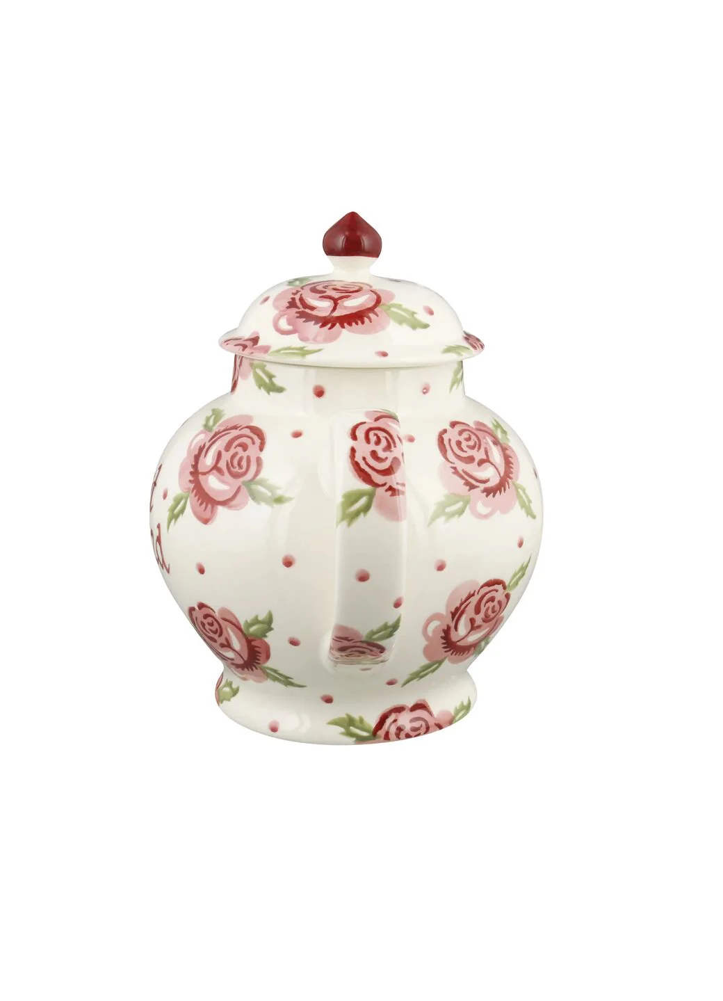 Personalised Rose & Bee 4 Mug Teapot