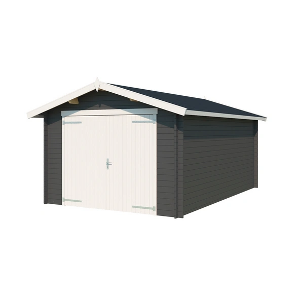 Blockgarage »Mauritius«, BxT: 382 x 560 cm (Außenmaß), Holz