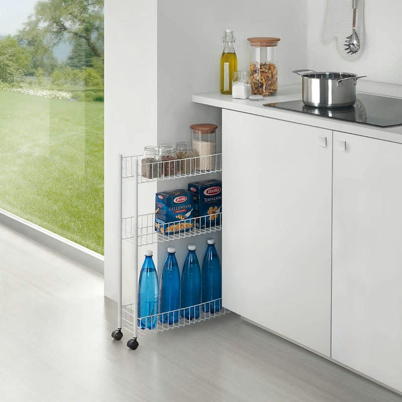 - Resserre démontable 3 paniers extra fine blanc