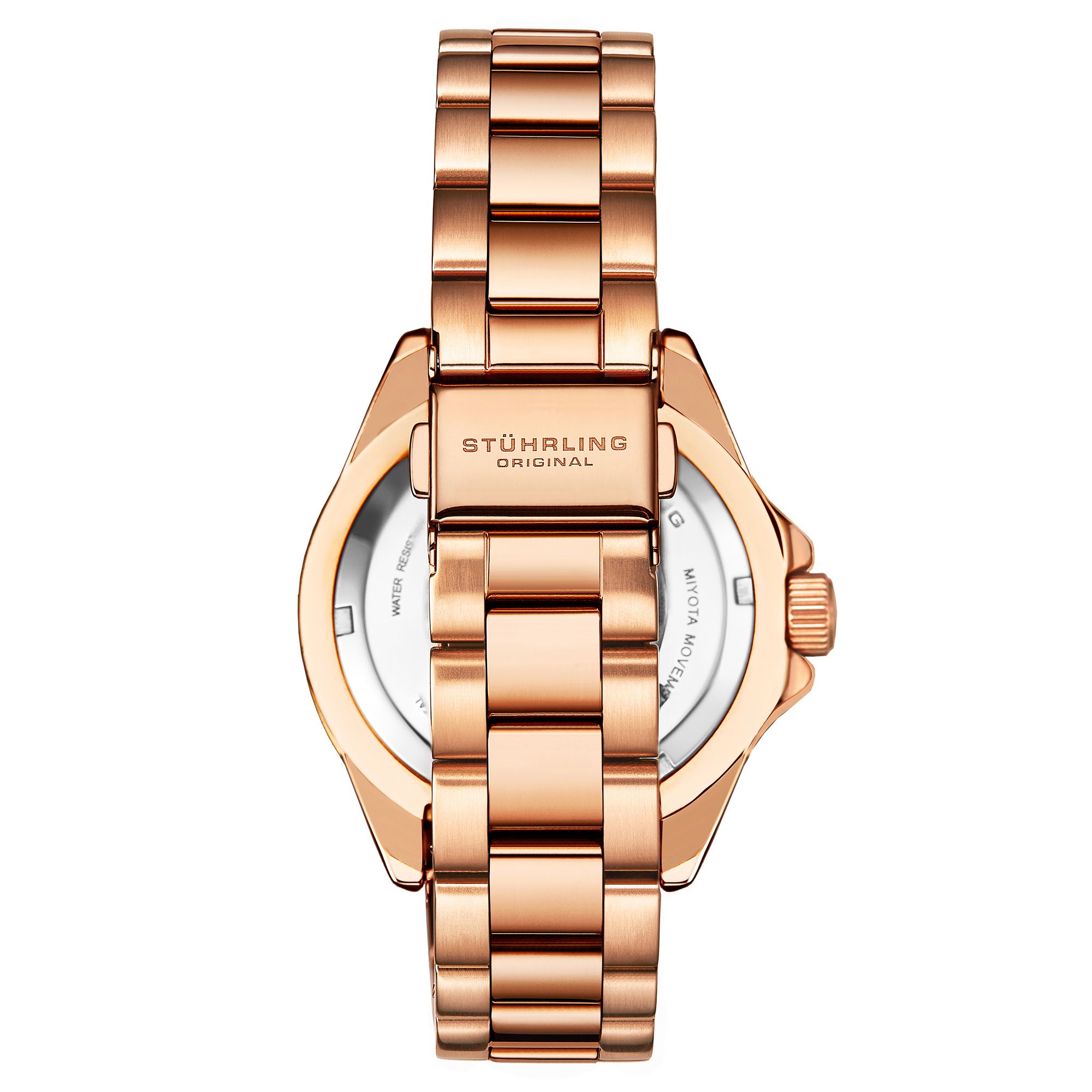 STÜHRLING Original StarSea Ladies' Quartz Fashion Diver Watch with Stainless Steel Link Bracelet