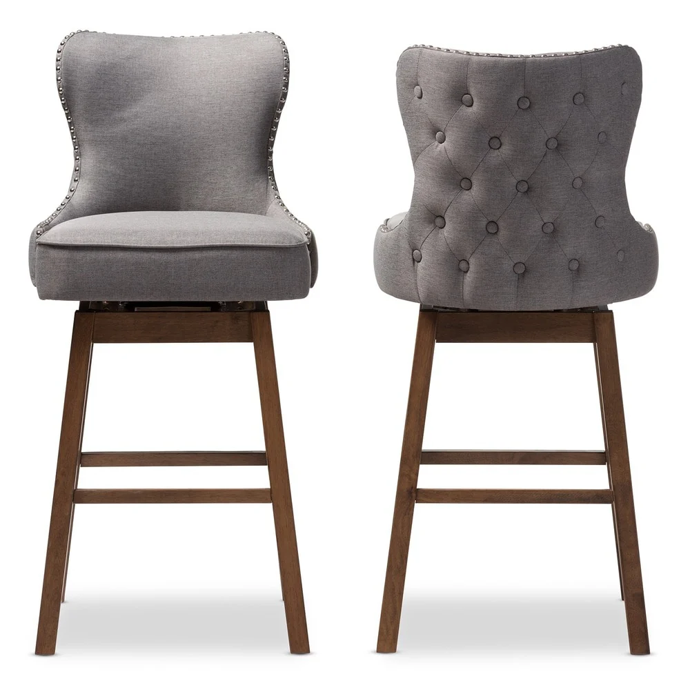 Gradisca Modern and Contemporary 2-Piece Swivel Bar Stool Set