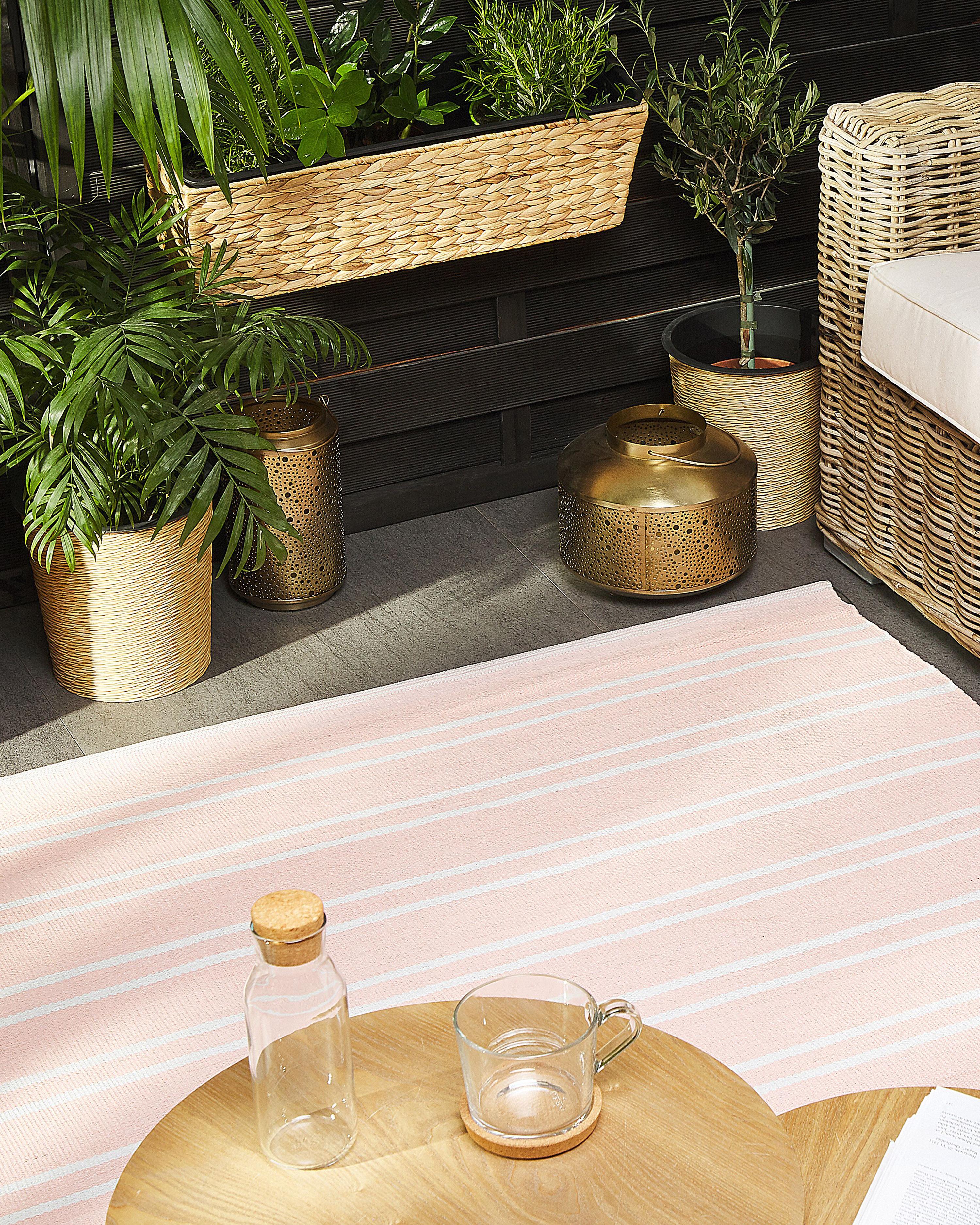 Outdoor Rug AKYAR Pink 140 x 200 cm