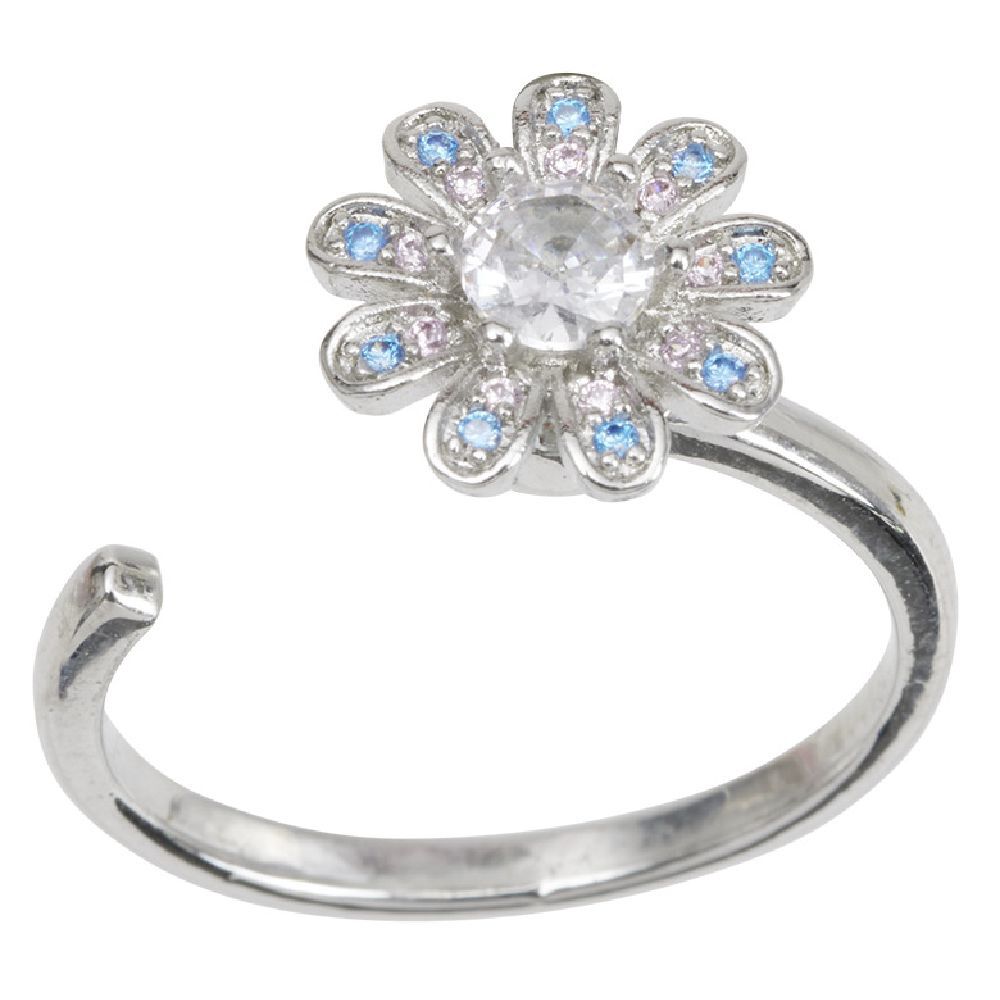 Bague spinner multicolore