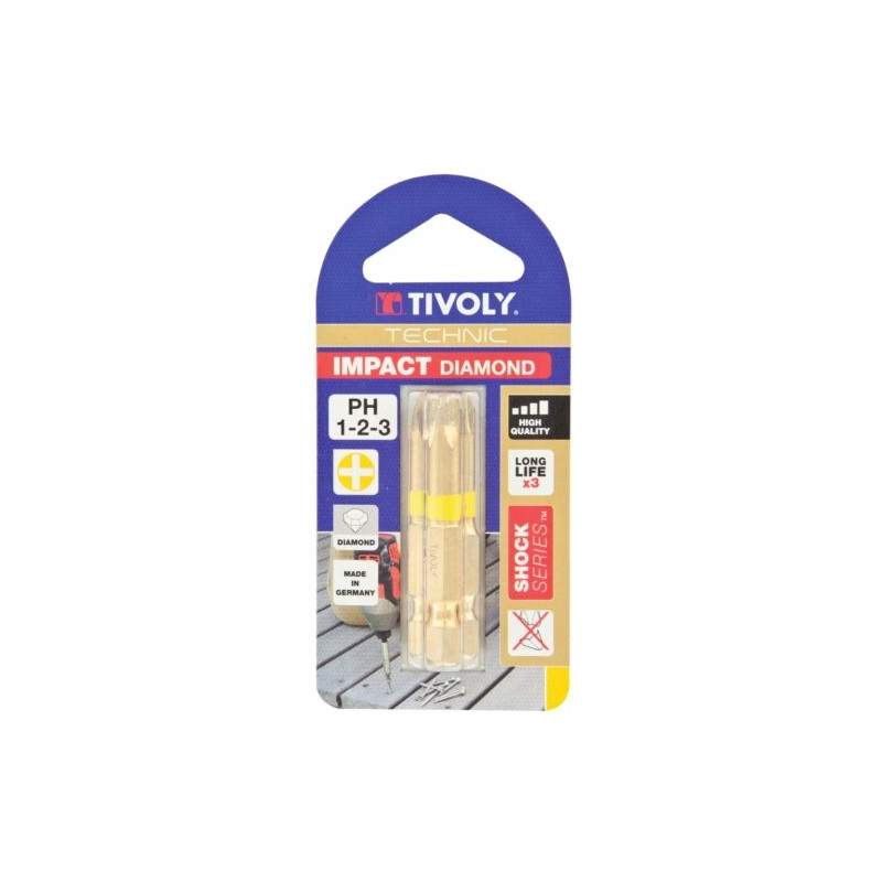 Embout de vissage PZ Diamant Impact Torsion Technic 3 pièces