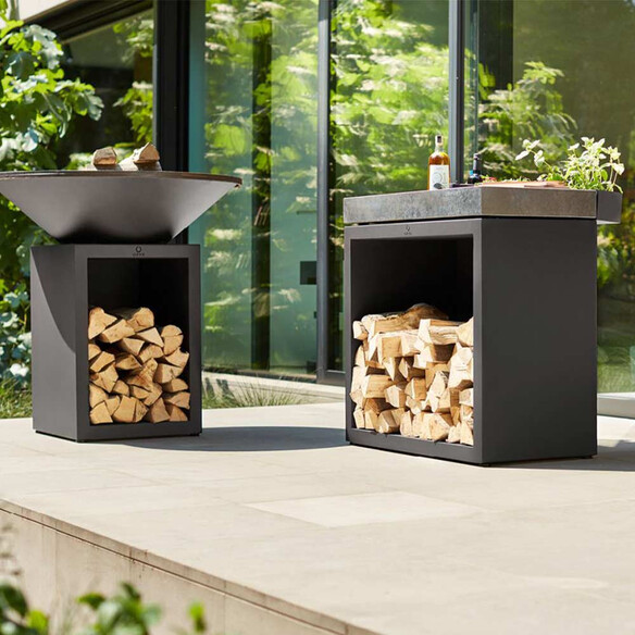 Billot Noir 90 cm Céramique Anthracite - Ofyr