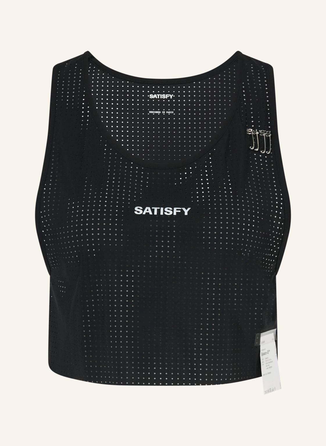 SATISFY Lauftop SPACE-O CROPPED