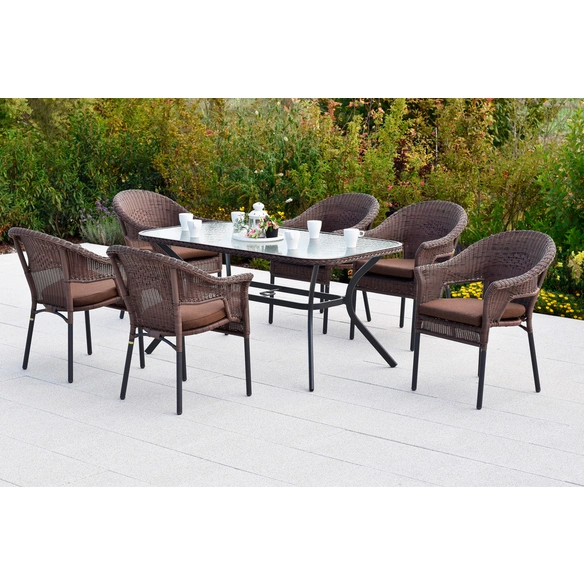 Gartenmöbel-Diningset »Ravenna«, 7 tlg., 6 Sitzplätze, Aluminium