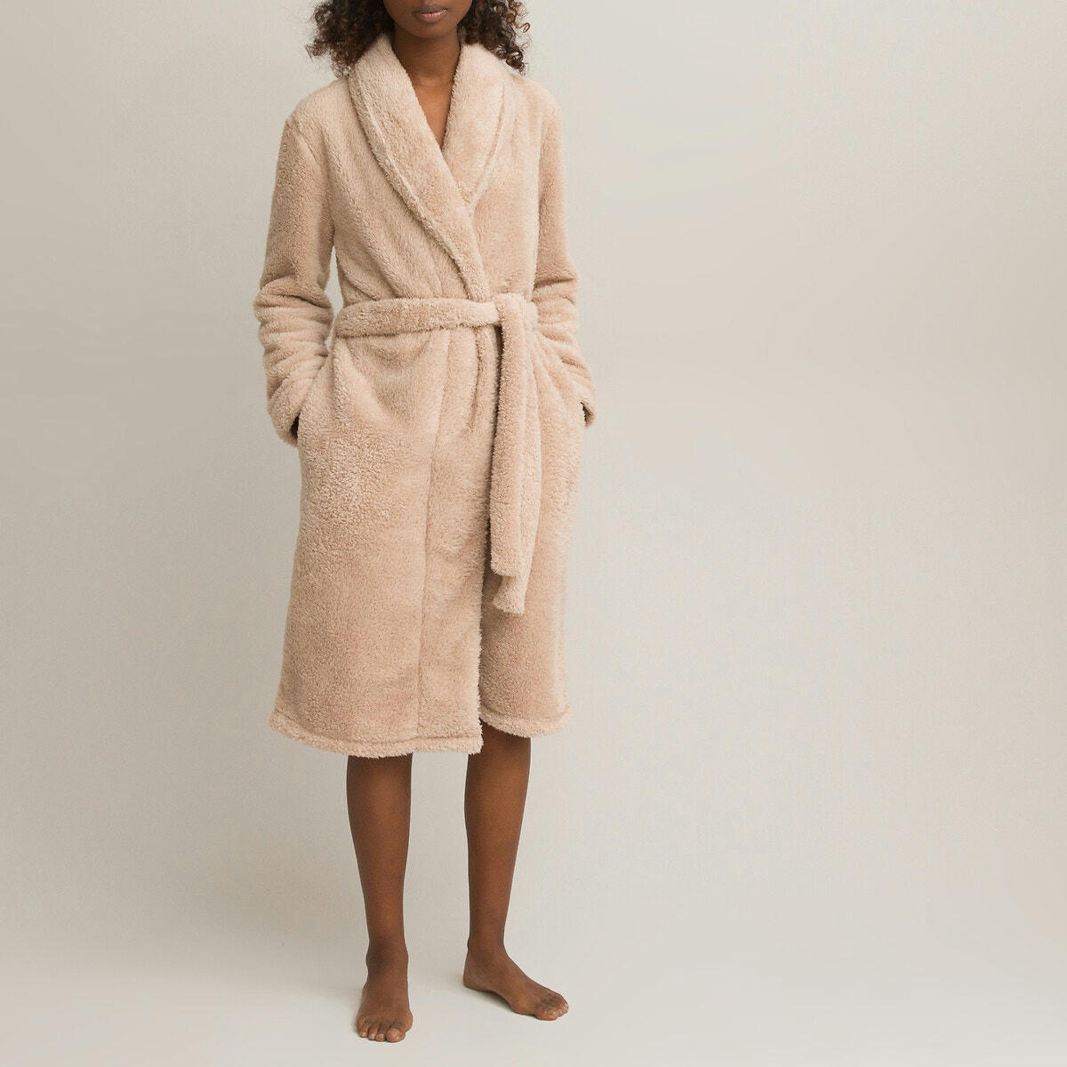 Robe de chambre en maille polaire
