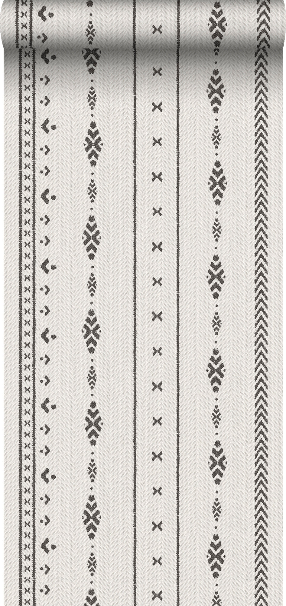 Sanders & Sanders behang etnisch motief beige en zwart - 53 cm x 10 m - 640521