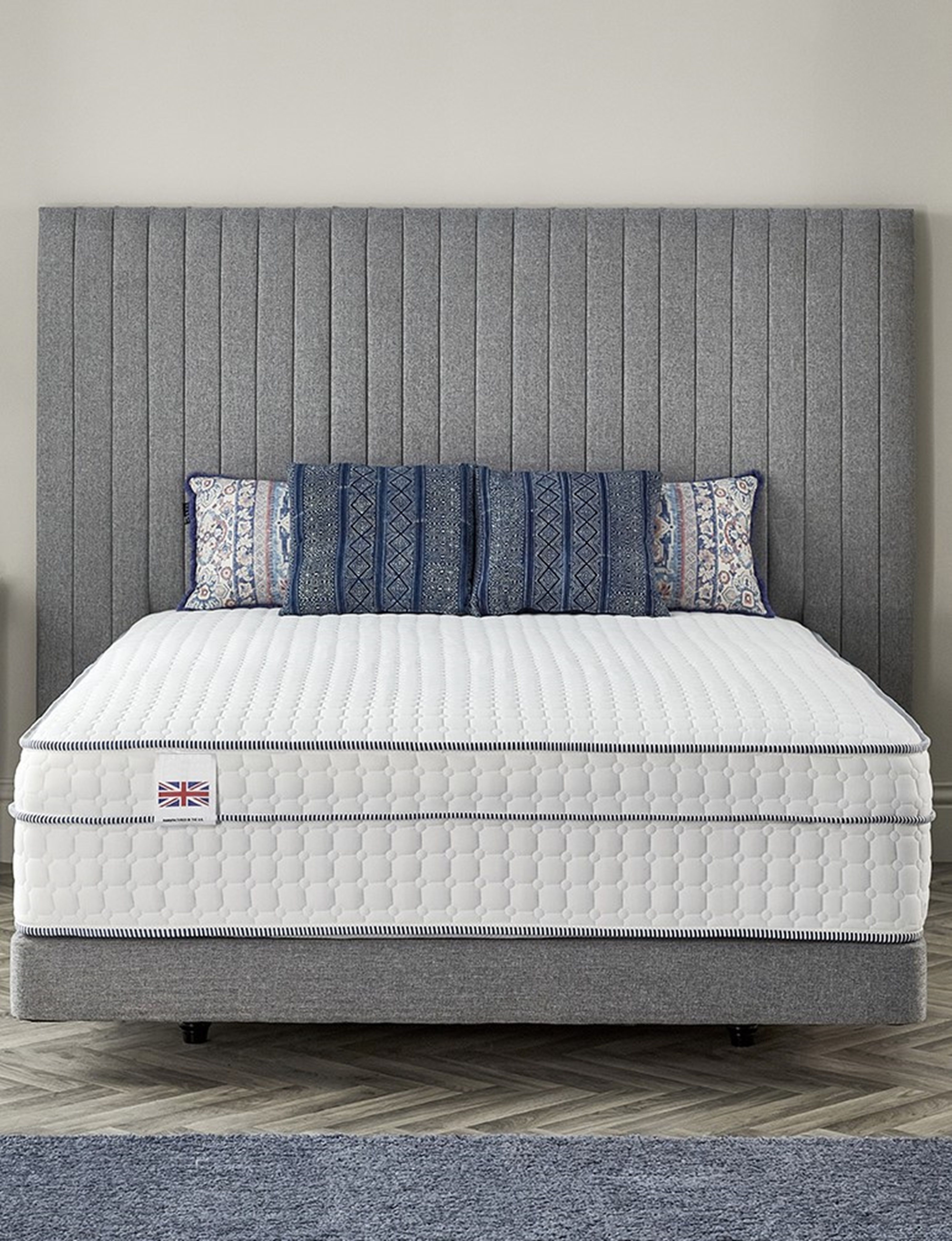 Somnior Gel Memory Foam Hybrid High Loft Pocket Mattress for Extra Support Pressure Relieving Made in UK