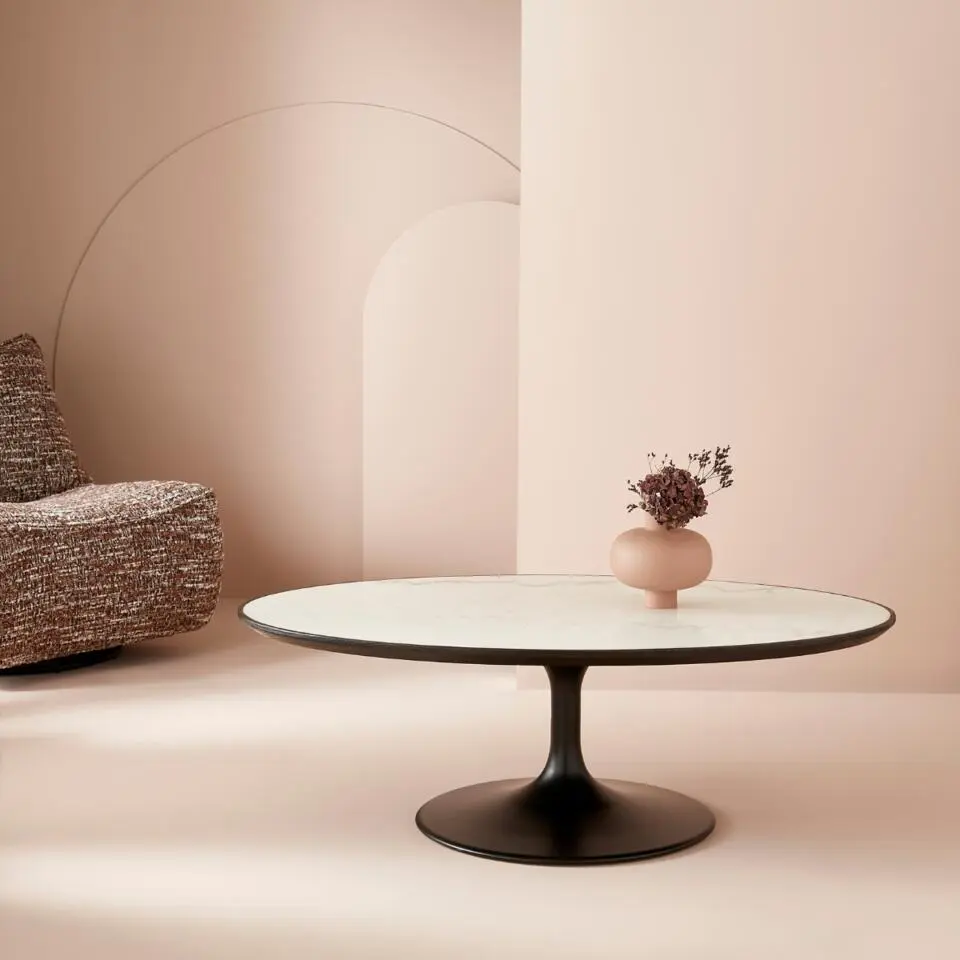 Signature - TULIPE Salontafel - Wit - 80x130x44 cm